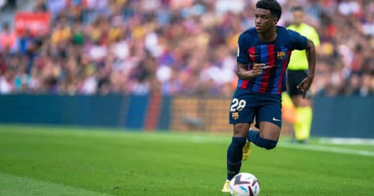 Barcelona starlet Balde joined Cesc Fabregas in an exclusive club during Spain’s win over Norway