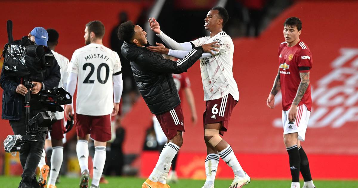 Gabriel aims social media dig at Aubameyang after Arsenal’s win over Chelsea