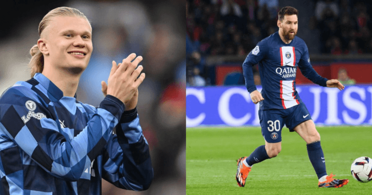 Pep Guardiola compares Erling Haaland to Lionel Messi