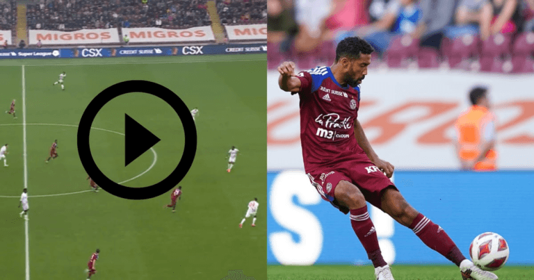 How a fan helped ex-Arsenal defender score incredible halfway line goal in latest outing