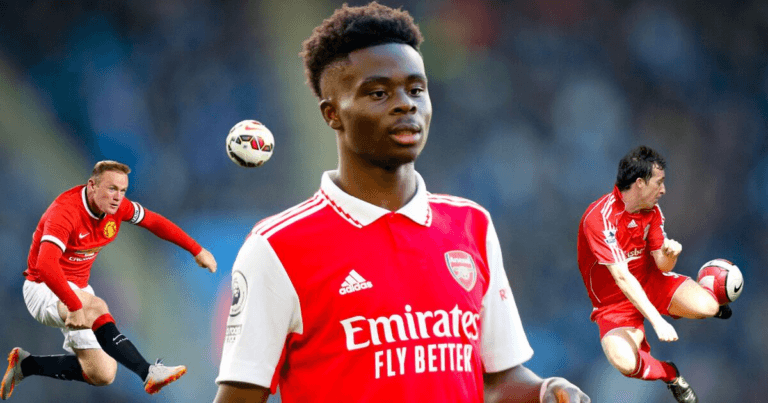 Bukayo Saka joins Wayne Rooney and Robbie Fowler in elite club after strike against Everton