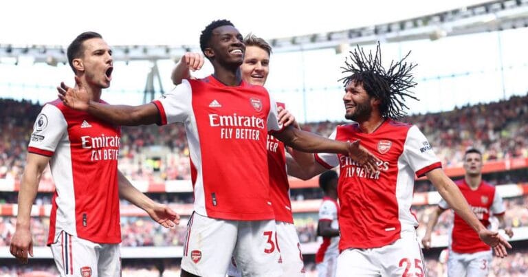 Eddie Nketiah joins exclusive Arsenal club after brace vs Leeds United