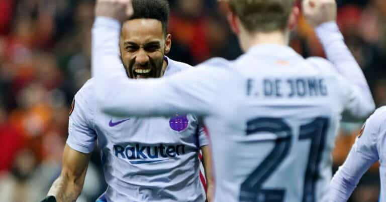 Pierre-Emerick Aubameyang continues revival in Spain; pushes Barcelona into Europa League quarterfinals