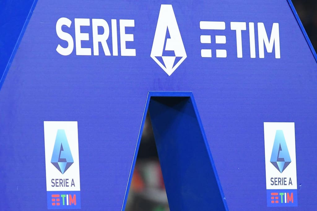 Rome, Lazio. 13th Dec, 2021. Serie A logo during the Serie A match between AS Roma v Spezia at Olimpico stadium in Rome, Italy, December 13th, 2021. Fotografo01 Credit: Independent Photo Agency/Alamy Live News - Image ID: 2HAM20T