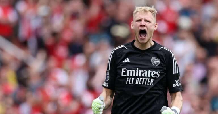 Aaron Ramsdale in danger of being dropped by Mikel Arteta