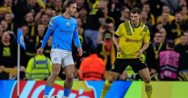 “We didn’t sign him for goals and assists” Pep Guardiola defends Jack Grealish following Dortmund display