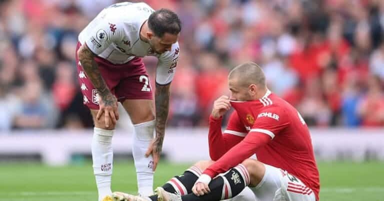 Manchester United’s Luke Shaw may not play again this season following leg injury