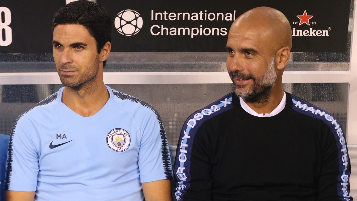 Pep Guardiola Mikel Arteta