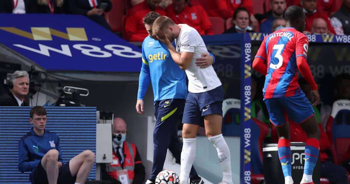 Tottenham down to bare bones at centre-back as Eric Dier limps out of Crystal Palace clash