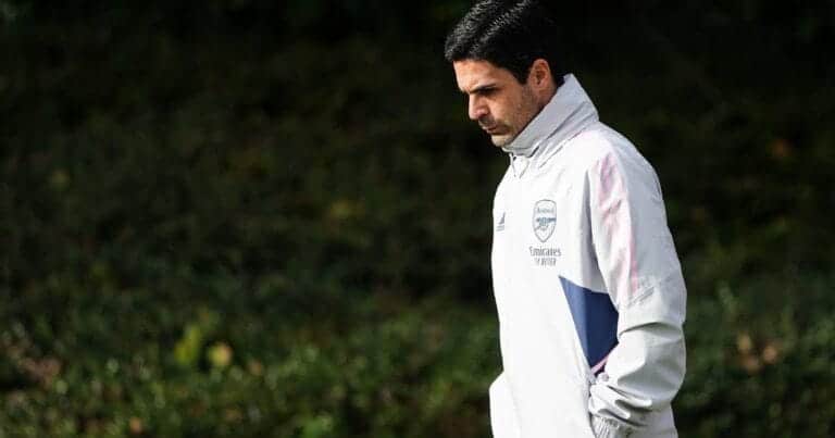 Mikel Arteta frustrated with Arsenal player