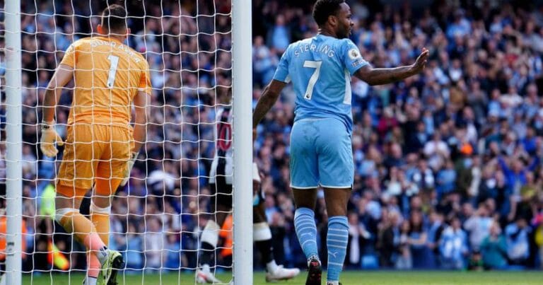 Raheem Sterling joins exclusive club after netting Manchester City opener vs Newcastle