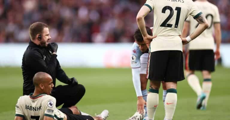 Liverpool boss Jurgen Klopp on if Fabinho can make the FA Cup final after injury vs Aston Villa