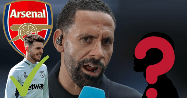 Rio Ferdinand identifies the one place Arsenal still need to strengthen following Declan Rice capture