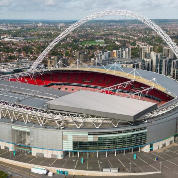 The Wembley Stadium home of the England football team