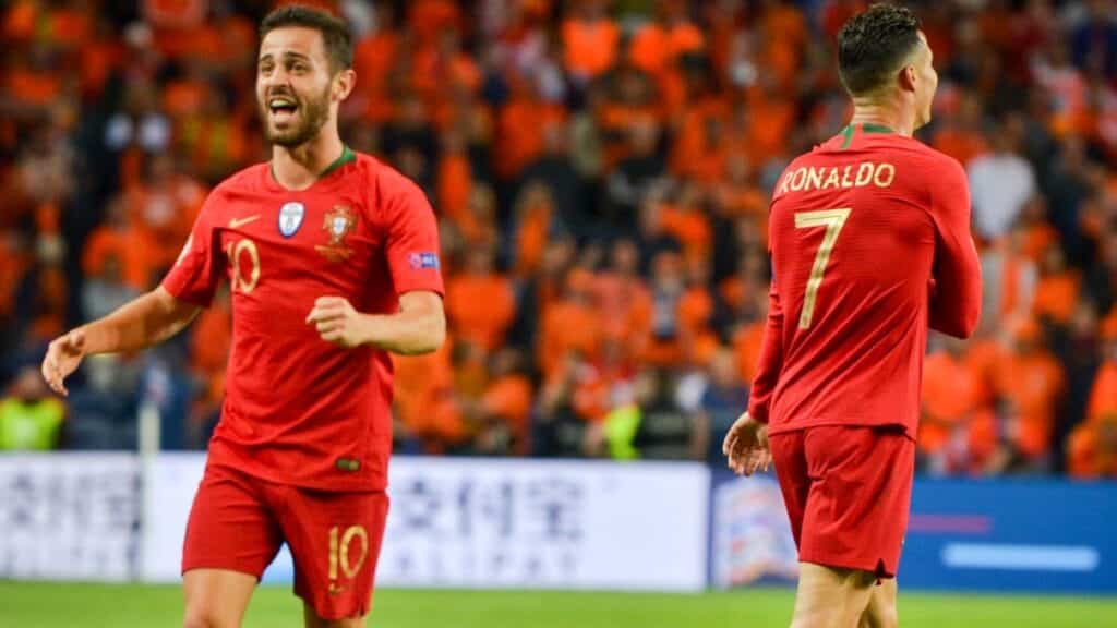 Bernardo Silva gioca a calcio per il Portogallo