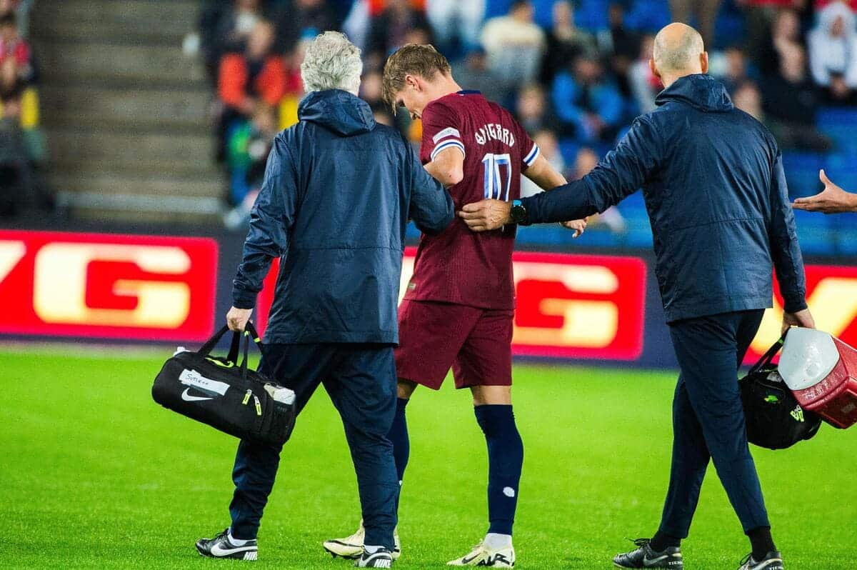 Arsenal captain Odegaard ruled out for at least three weeks, according to Norway doctor