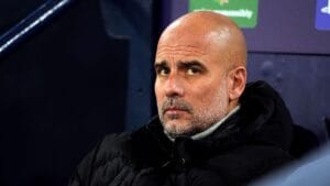 City boss Guardiola dismisses question about Arsenal’s dark arts and says more focus should be on the fact ‘the world is going to collapse’
