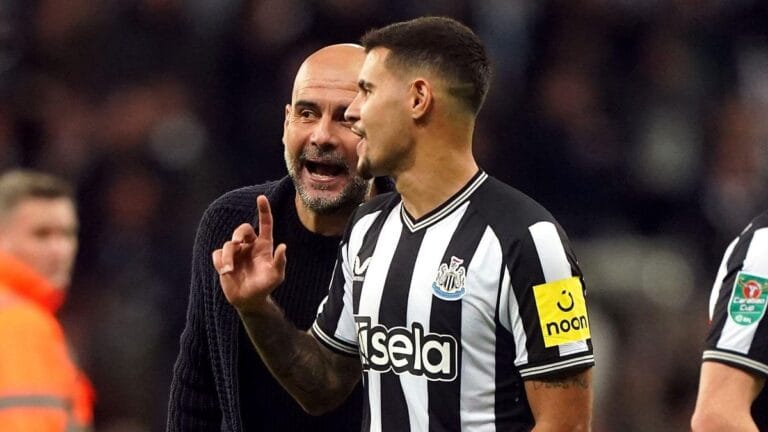 Bruno Guimaraes reveals Pep Guardiola chat after Manchester City transfer interest