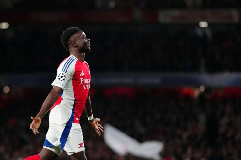 Arsenal 3-0 Monaco: Saka brace earns Gunners valuable victory