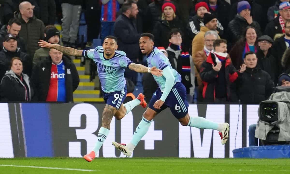LIVE – Crystal Palace 1-5 Arsenal: Jesus at the double after midweek hat-trick