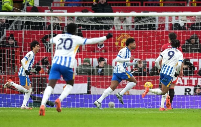 LIVE – Manchester United 1-3 Brighton: Rutter adds a third as hosts crumble
