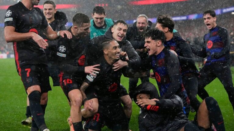 Champions League: Barca win nine-goal thriller as Alvarez double secures comeback win for Atleti