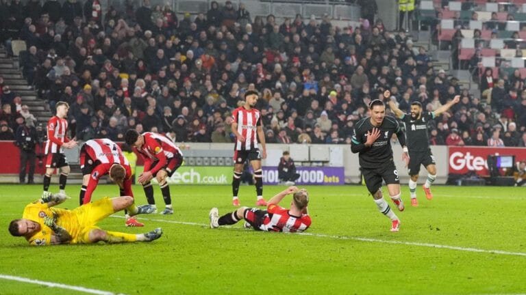 LIVE – Brentford 0-2 Liverpool: Nunez brace stuns Bees in stoppage time