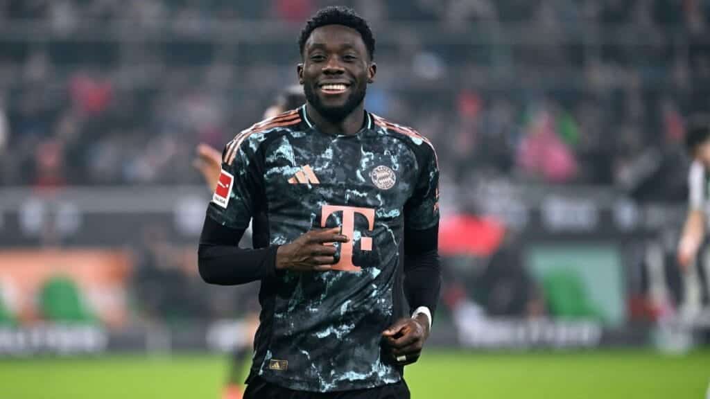 Alphonso Davies of Bayern Munich