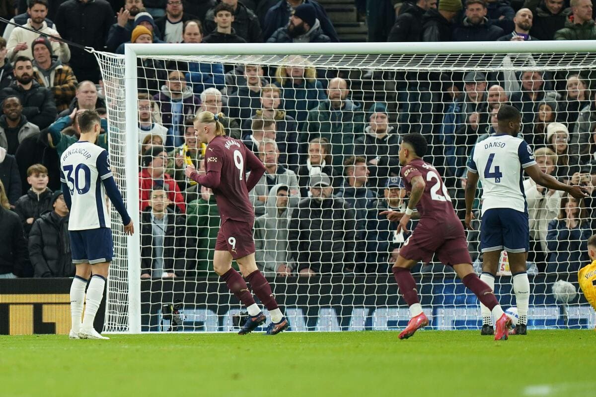 LIVE – Tottenham 0-1 Man City: Returning Haaland opens scoring for dominant City