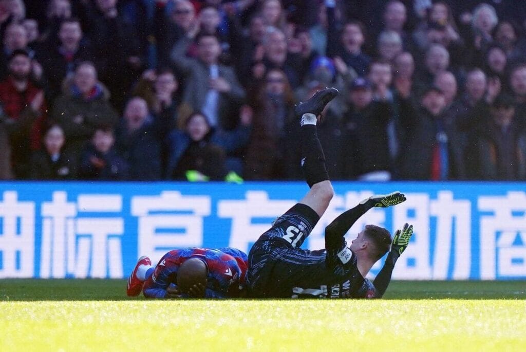 ‘The most reckless challenge I’ve ever seen’ – Crystal Palace chairman incensed by Mateta injury