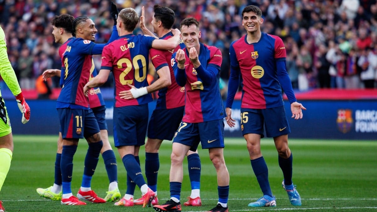 Blaugrana move back to top of La Liga