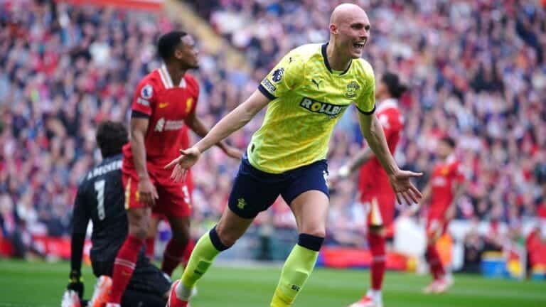 Liverpool 0-1 Southampton latest: Smallbone scores on stroke of half-time to stun Reds