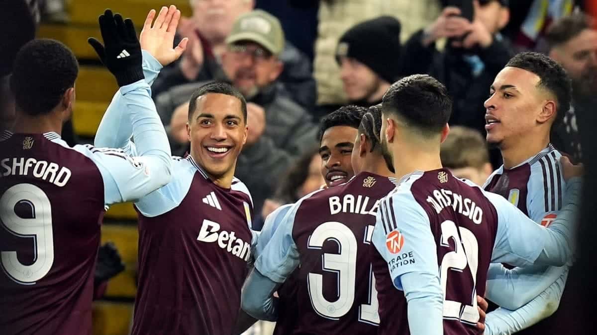 Aston Villa 3-0 (6-1) Club Brugge: Villains set up quarter-final clash with PSG