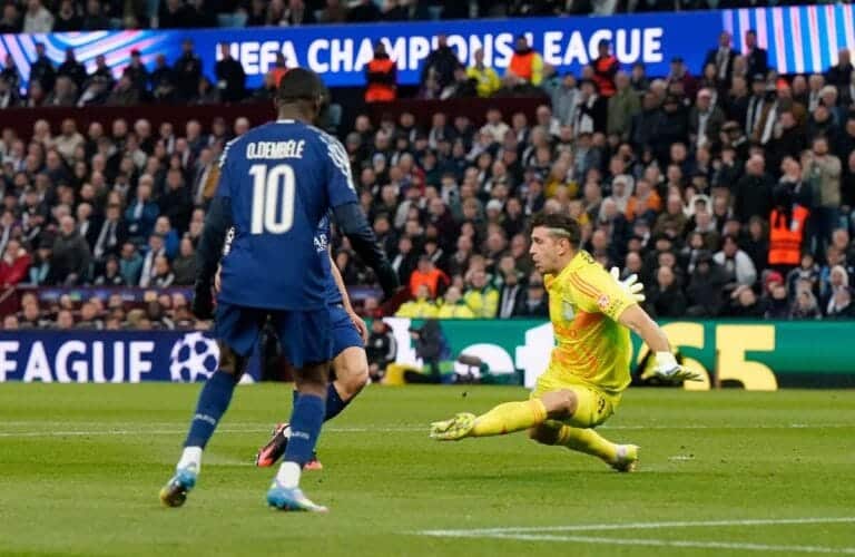 Martinez blunder and sublime second put PSG in control, before Tielemans gives Villa hope