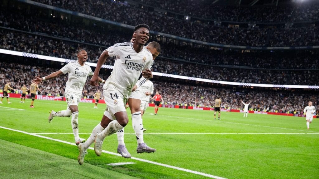 Real Madrid midfielder Aurelien Tchouameni