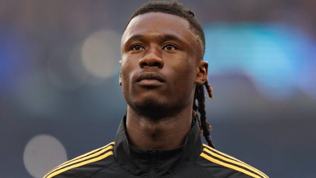 Eduardo Camavinga playing football for Real Madrid