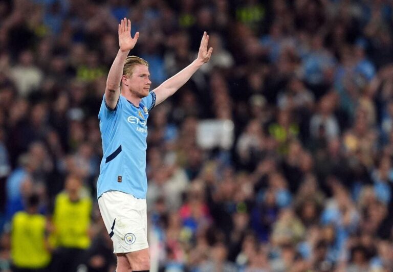 Manchester City 3-1 Bournemouth: Winning Etihad farewell for De Bruyne puts Champions League on horizon