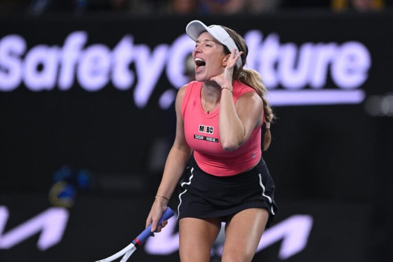 Danielle Collins indicates Melbourne crowd can ‘kiss her butt’ after overcoming home favorite Destanee Aiava at Australian Open