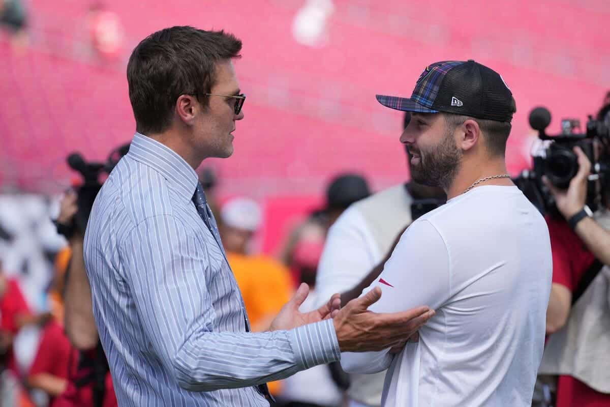 Baker Mayfield plays down Tom Brady row after NFL legend bites back