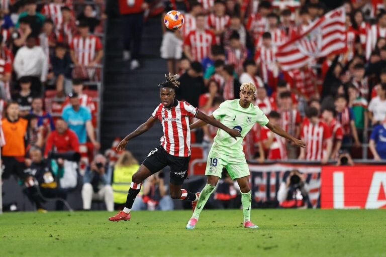 Barcelona prepared to pay Nico Williams release clause, says president Laporta after Athletic’s LaLiga meeting