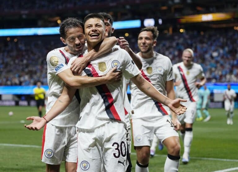 Manchester City newboys Echeverri and Ait-Nouri earn Guardiola praise following 6-0 thrashing of Al-Ain