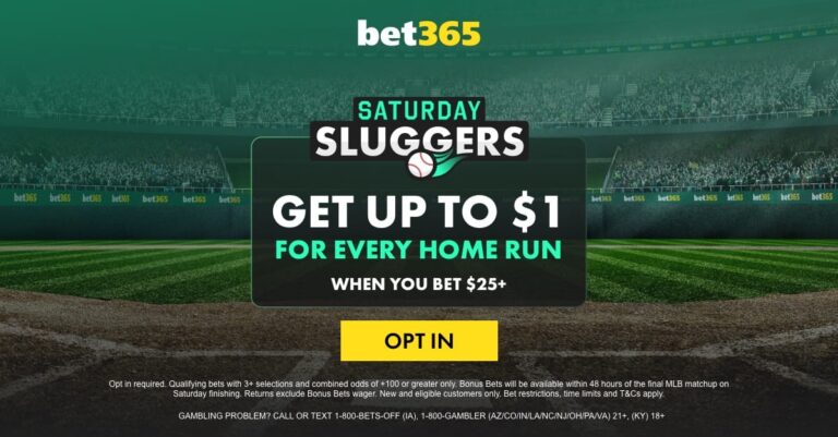 MLB Betting, Saturday Sluggers – Get  Bonus Bet for Every Home Run