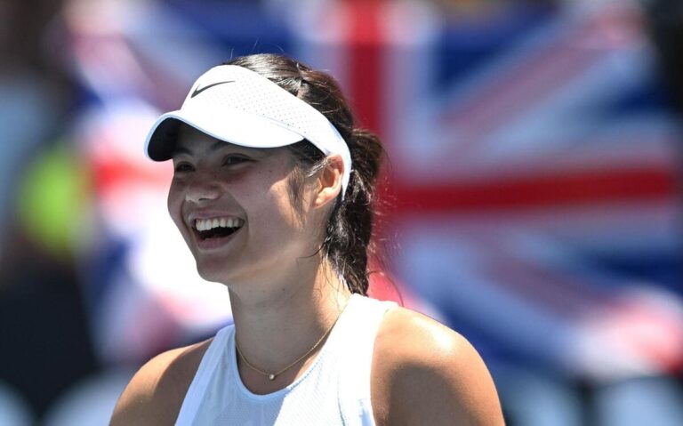 Emma Raducanu wins in Melbourne despite serve with ‘a mind of its own’