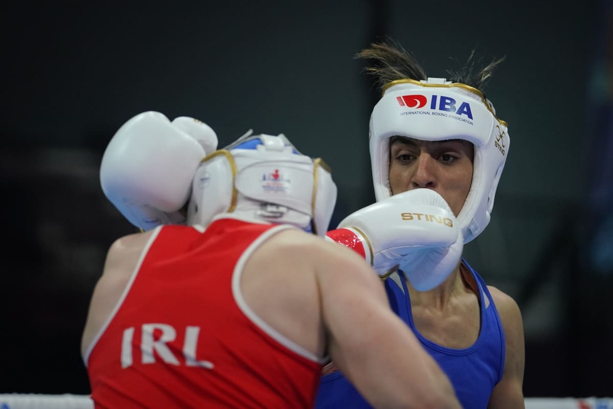 Imane Khelif wins in 46 seconds as Italian opponent concedes