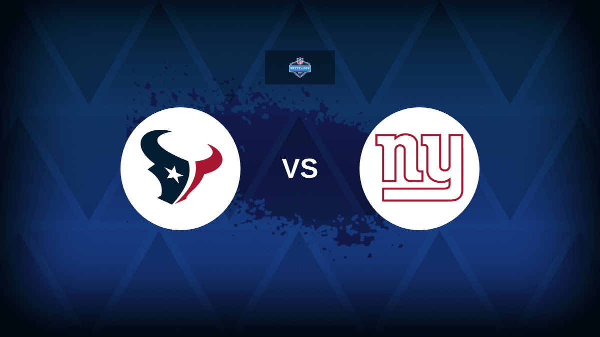 New York Giants vs Houston Texans – Odds, Picks, Prediction and NFL Betting Promos