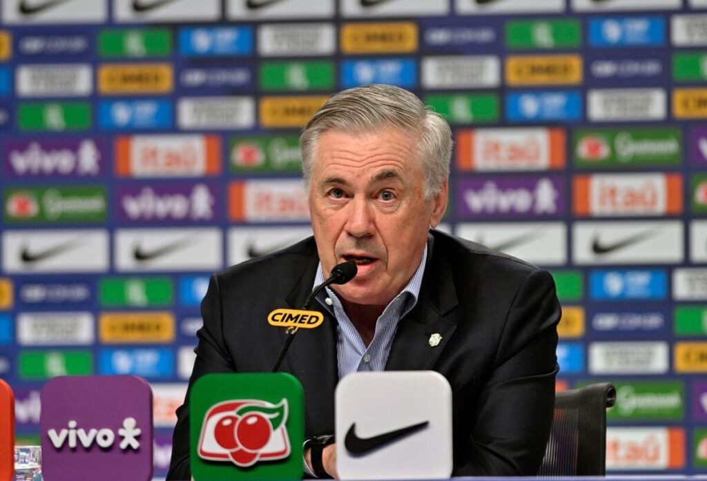 Brazil coach Carlo Ancelotti