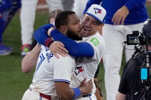 Springer answers Guerrero’s prayer as Blue Jays advance to World Series