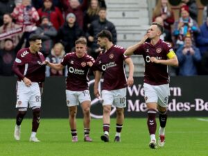 Heart 3-1 Celtic: Jambos power past sorry Hoops to go eight points clear