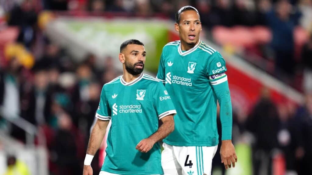 Mo Salah and Virgil van Dijk