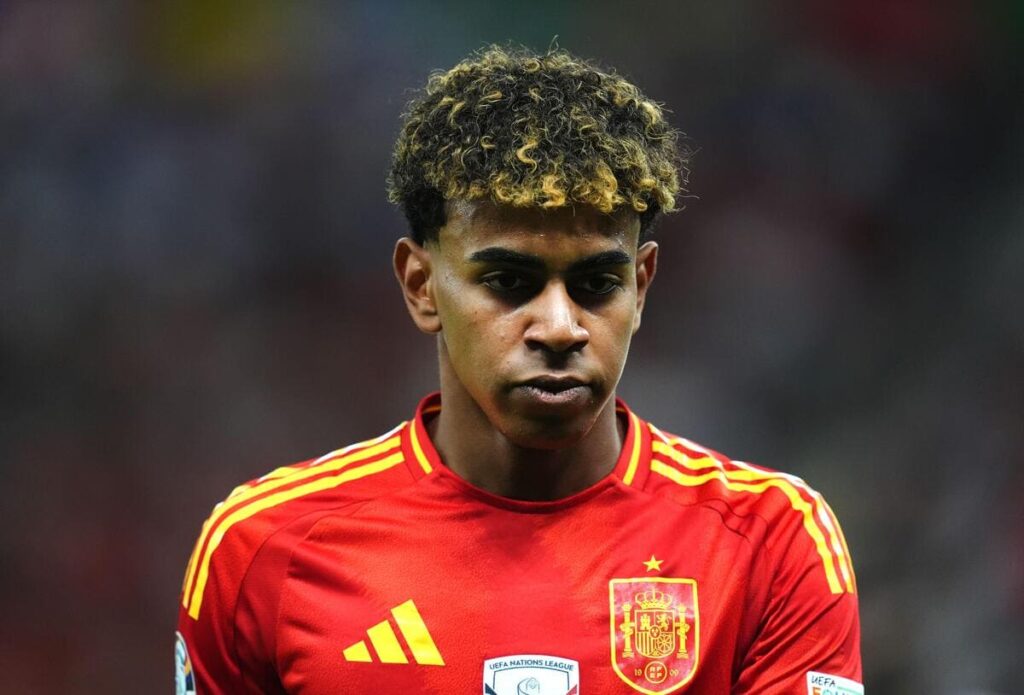 Spain winger Lamine Yamal